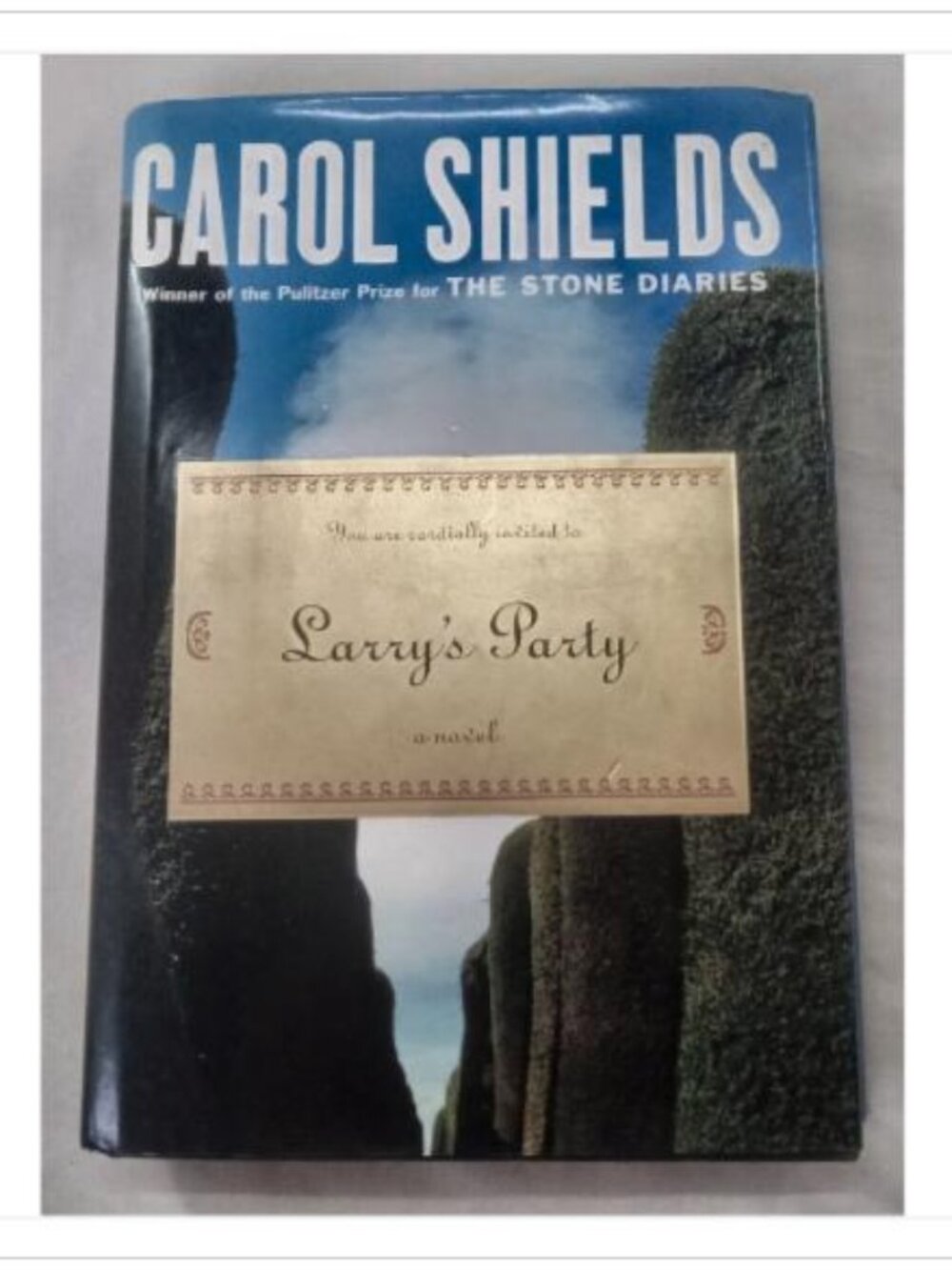 Larry's Party Carol Shields 1997 First Edition Hardcover Book Vintage Novel